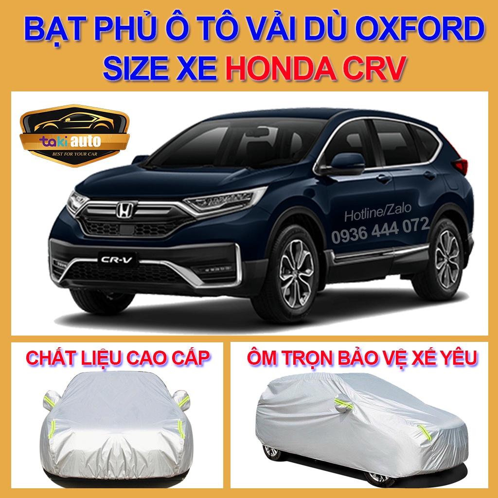 Bạt trùm xe ô tô HONDA CRV vải dù oxford cao cấp , áo bạt phủ trùm che kín che nắng