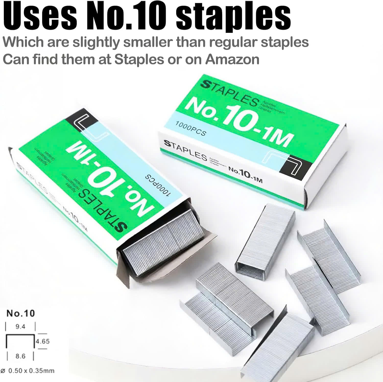 Máy dập ghim tự động Plus - Sử dụng cáp USB hoặc pin AAA - Dập tối đa 20 tờ A4 - Dùng ghim bấm số 10