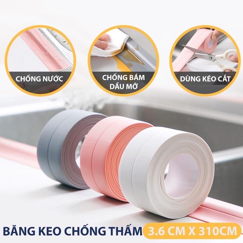 Băng Keo Dán Chậu Rửa Chén Chống Thấm Nước Bản To 3.6CM