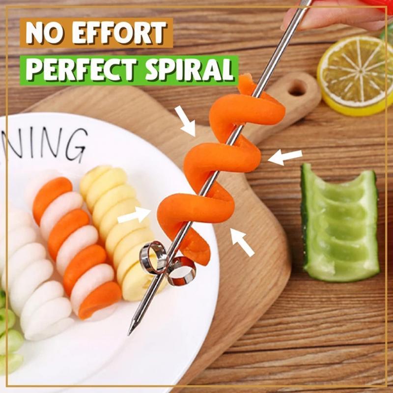 Potato Spiral Cutter Manual Roller French Fry Cutter Making Twist Shredder Grater Vegetable Slicer Kitchen Gadget Cooking Tools