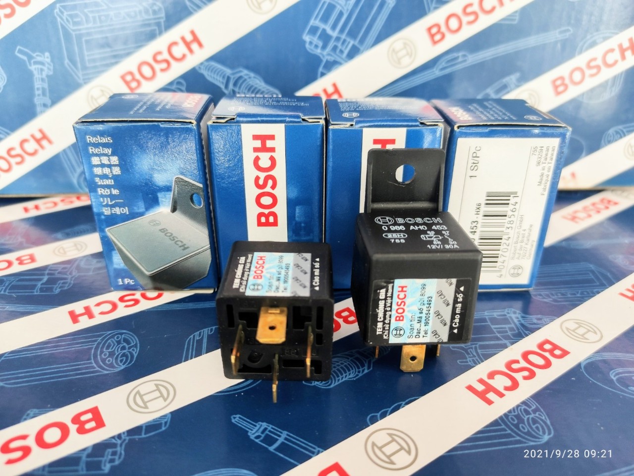 Relay Rờ le Bosch 4 Chân 12V 30A - Relay 453