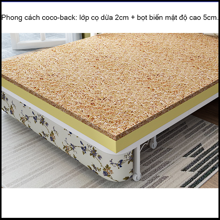 Giường Sofa Gấp Gọn Đa Năng, Giường Ngủ Thông Minh, Ghế Sofa Giường. Giường Ngủ Sofa KT 1m28 x 1m90. Tặng Kèm 2 Gối