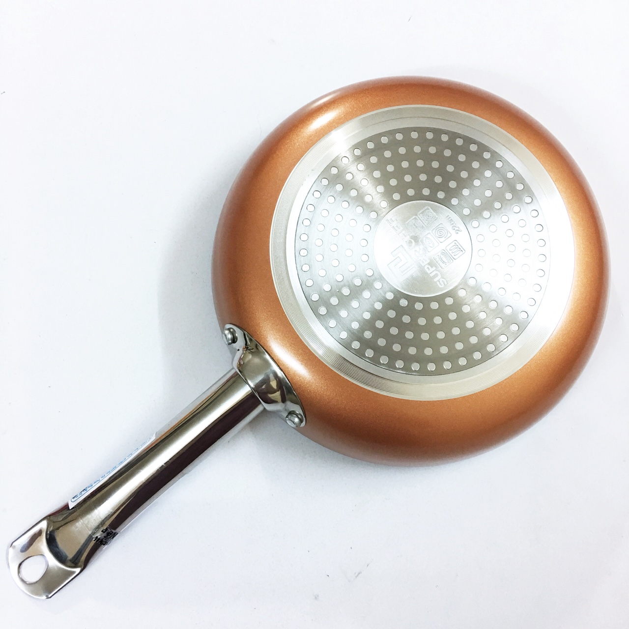 Chảo chiên thực phẩm cao cấp Hợp kim tráng men đáy từ 24cm Tay cầm chống nóng SC_F2024
