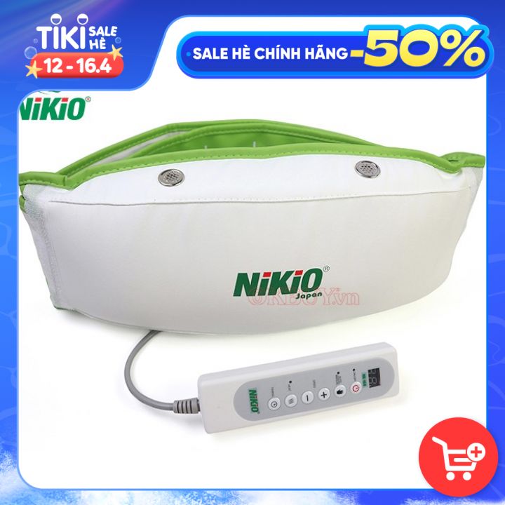 Máy (Đai) Massage Bụng Nikio NK-168 - Máy Rung Tan Mỡ Bụng Nam Nữ, Làm Săn Chắc Cơ Bụng Nhanh, Kết Hợp Nhiệt Nóng Làm Ấm Bụng, Giảm Đau Bụng Kinh