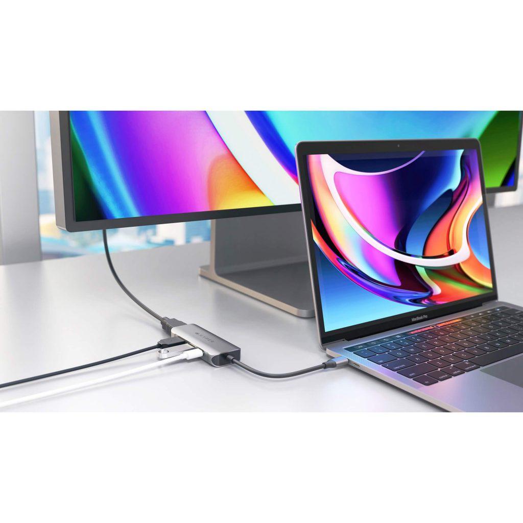 Hub HyperDrive HD41 4IN1 HDMI 4K60HZ Cổng Chuyển Đổi Type C Dành Cho Macbook/Chromebook/PC/Smartphone - Hàng Chính Hãng