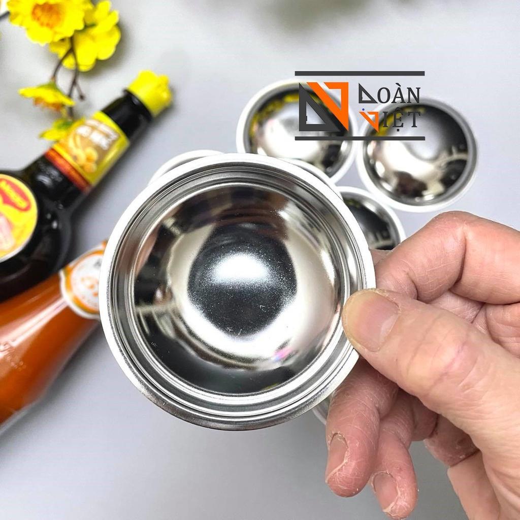 (COMBO 10 CHÉN, 5 CHÉN) Chén INOX làm BÁNH BÈO, BÁNH BÒ , ĐỰNG NƯỚC CHẤM , GIA VỊ , LÀM HÀO NƯỚNG - 7 * 1.6CM