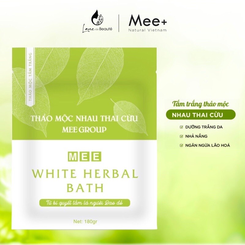 Tắm trắng thảo mộc nhau thai cừu - Dưỡng trắng, tắm trắng body từ thiên nhiên - Mee Natural