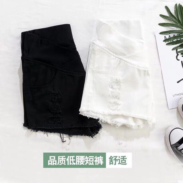 Quần short denim bà bầu mùa hè️hàng quảng châu siêu đẹp