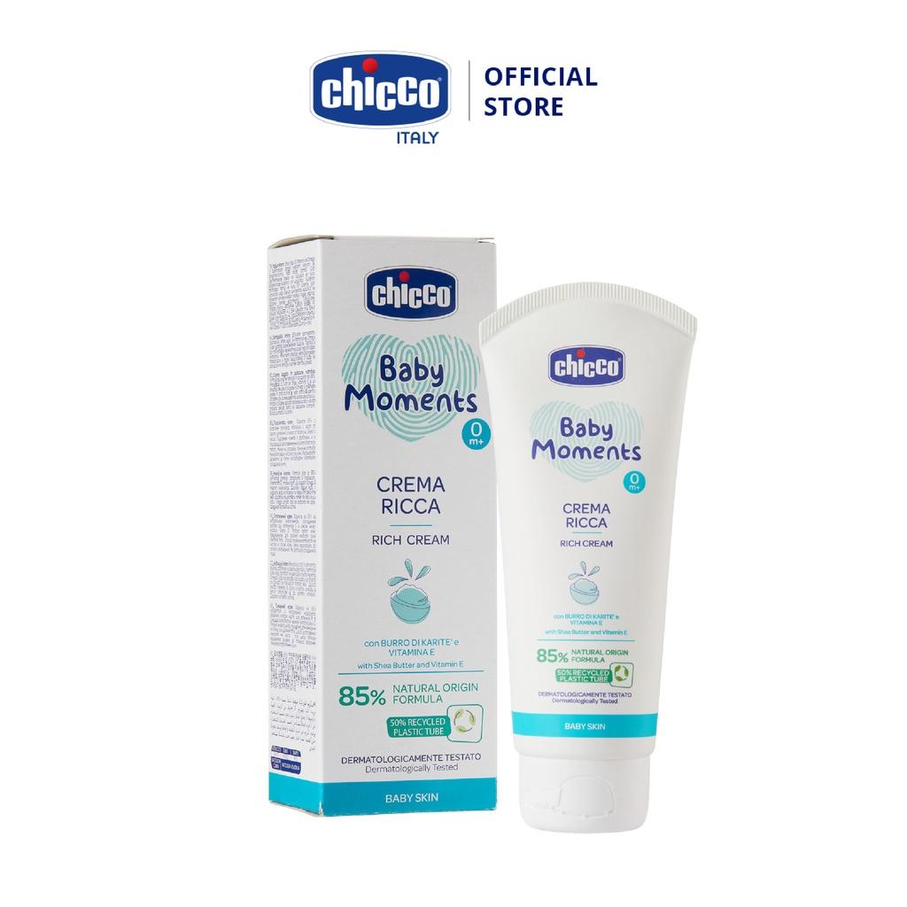 Kem dưỡng ẩm chứa Omega và Vitamin E Chicco 0M+ 100ml