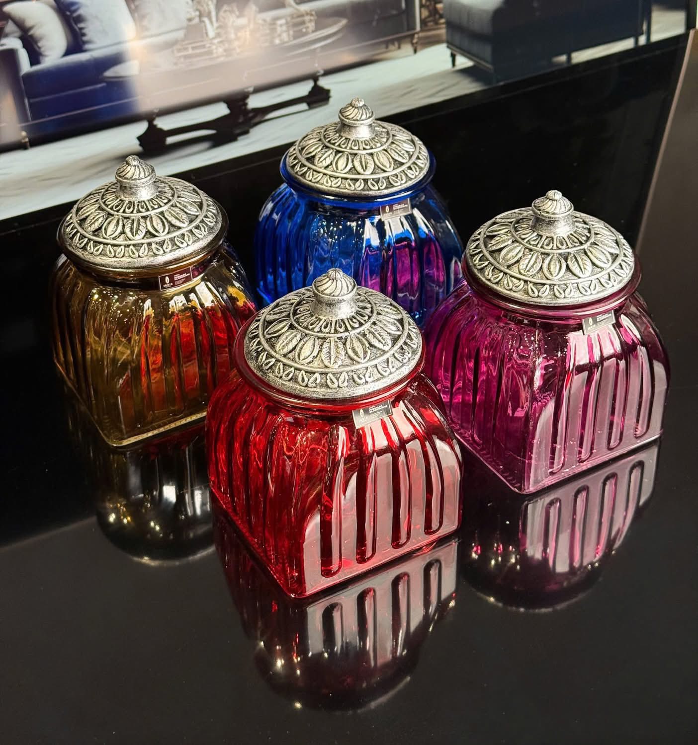 Set 4 hũ đựng mứt - bánh kẹo IRRIS J-01 hàng chính hãng