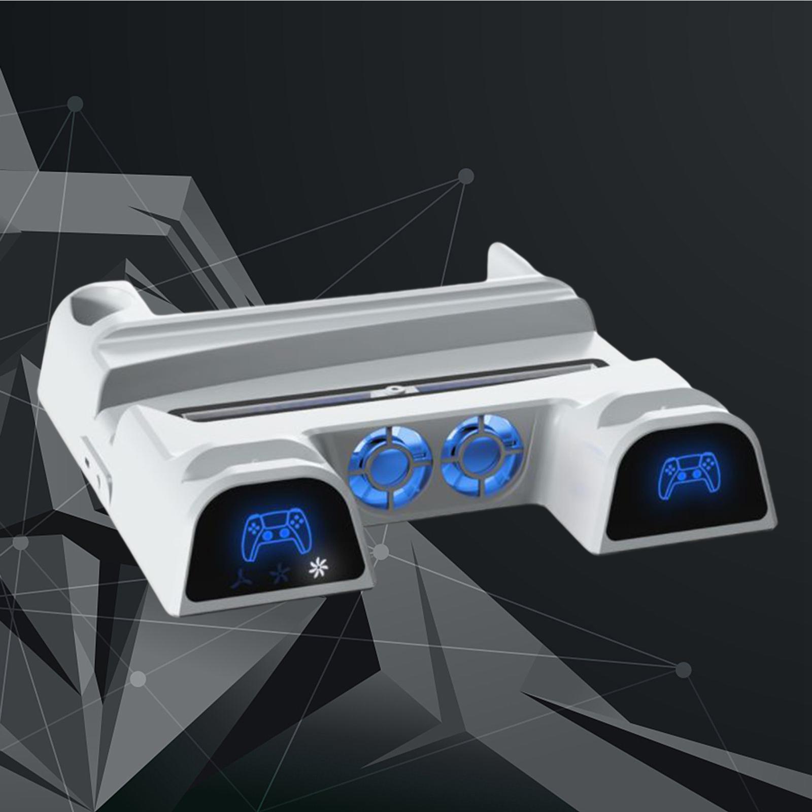 Vertical Stand+Cooling Fan+Charging Station +Game Storage for PS5