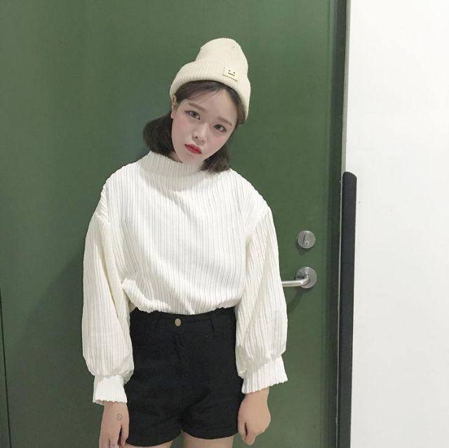 Áo ULZZANG tay bồng phong cách Harajuku