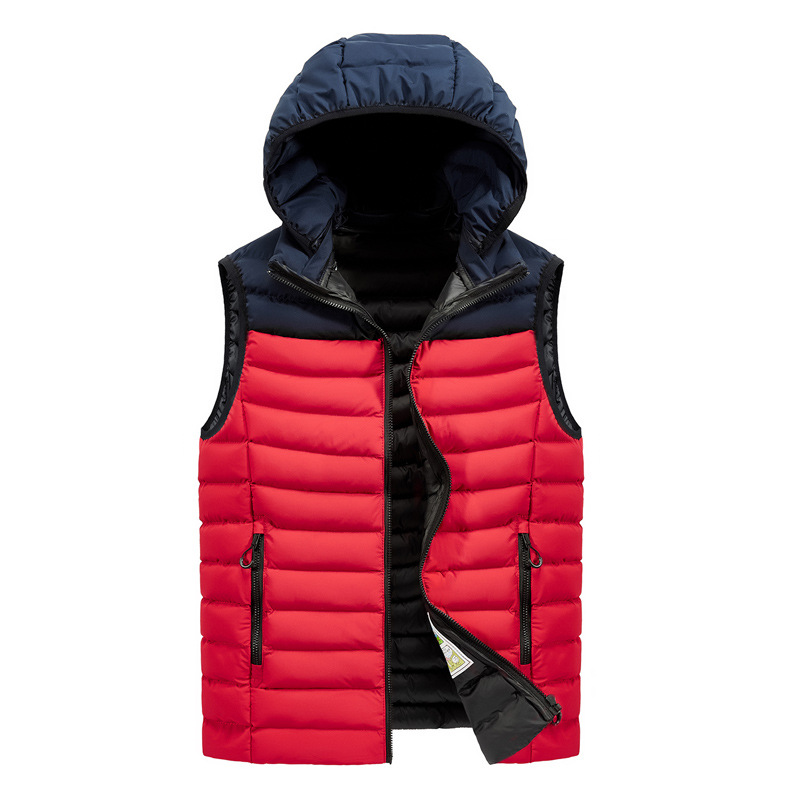 Men's hooded down vest vest sports jacket