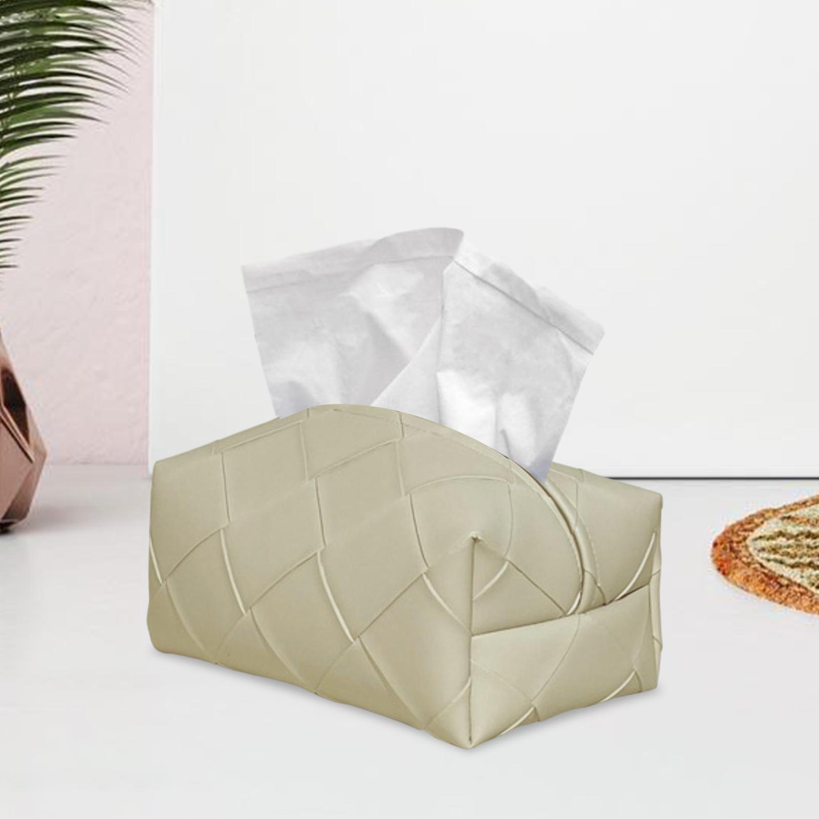 2x Tissue Cover Tissue Paper Holder for Dining Table Bedroom Decor