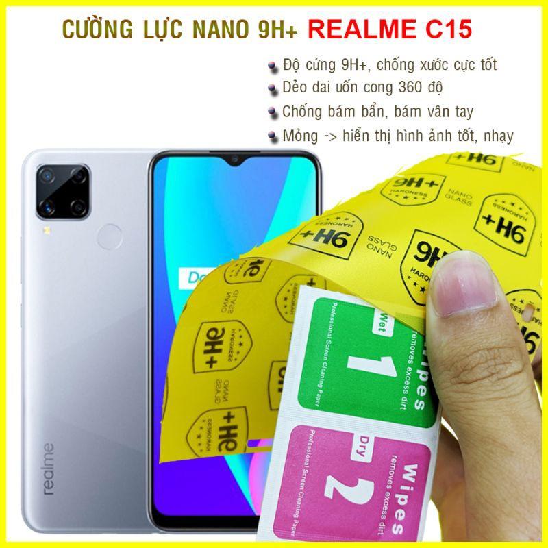 Dán cường lực dẻo nano dành cho Realme C15