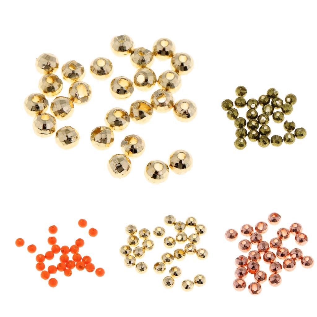 25pcs Slotted Tungsten Fly Tying Beads DIY Fly Tying Materials 2.5mm