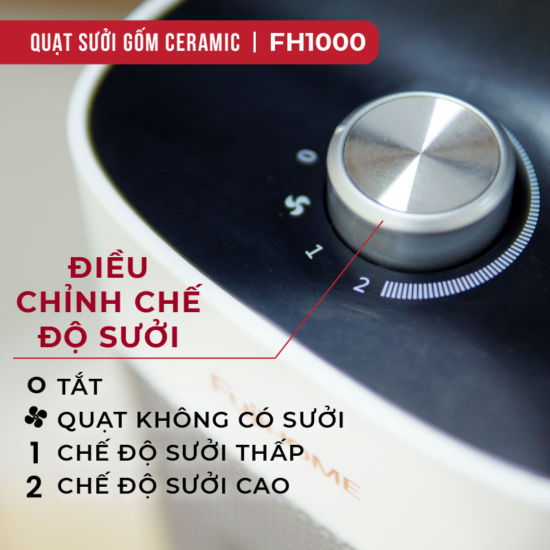 Máy sưởi gốm Nhật Bản không khô da Fujihome, máy sưởi ấm điện không đốt oxy tiết kiệm điện tự ngắt không dầu - Hàng Nhập Khẩu