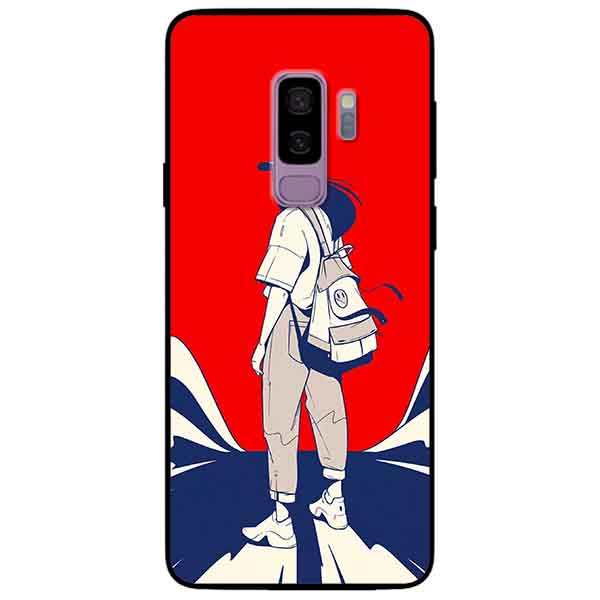 Ốp lưng in cho Samsung S9 Plus Mẫu Cô Gái Đội Nón