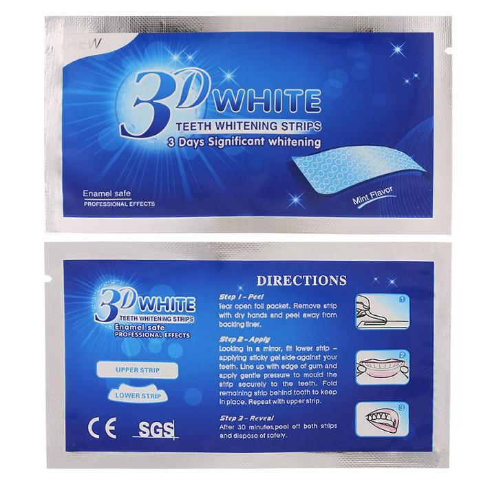 Hộp 14 Gói - 28 Miếng Dán Trắng Răng Whitening Strip Advanced-Liệu Trình Dưỡng Trắng Răng Hiệu Quả An Toàn