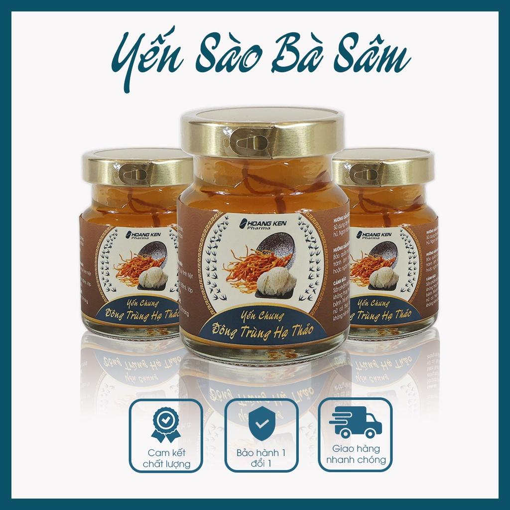 Yến sào Bà Sâm - Yến chưng Đông Trùng Hạ Thảo tốt cho sức khoẻ, bồi bổ dưỡng chất, 80ml/hũ chất lượng 100%