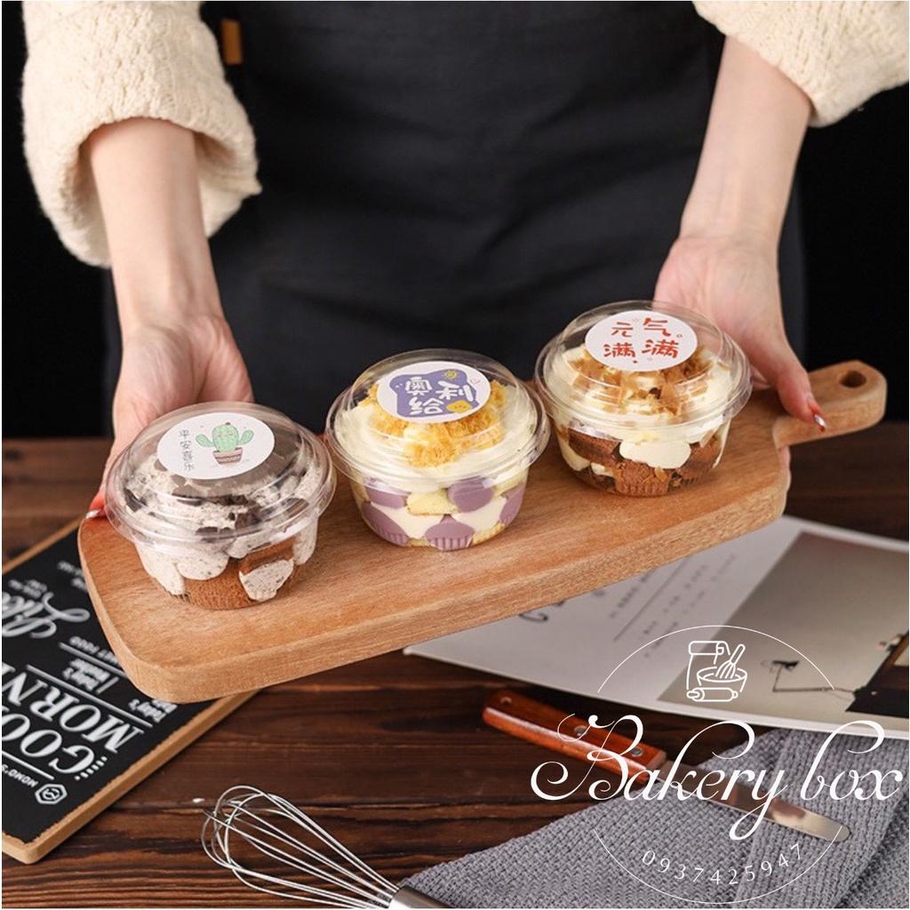 100 Hộp XY581 Đựng Bánh Lạnh - Tiramisu - Rau Câu - Pudding - Kem Tươi - Sữa Chua - Tàu Hủ Lạnh