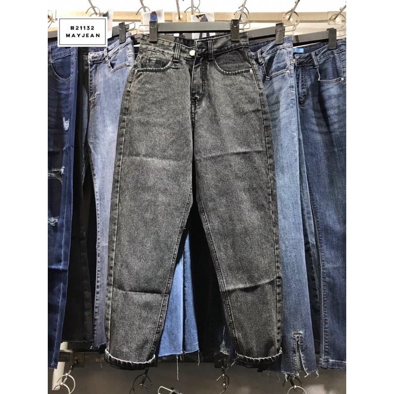 Quần baggy bò màu khói tây
