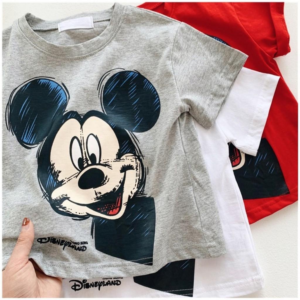 Áo Thun Mickey Cho Bé FREE SHIP Áo Phông Cộc Tay Cotton Cực Chất Cho Bé Trai Bé Gái