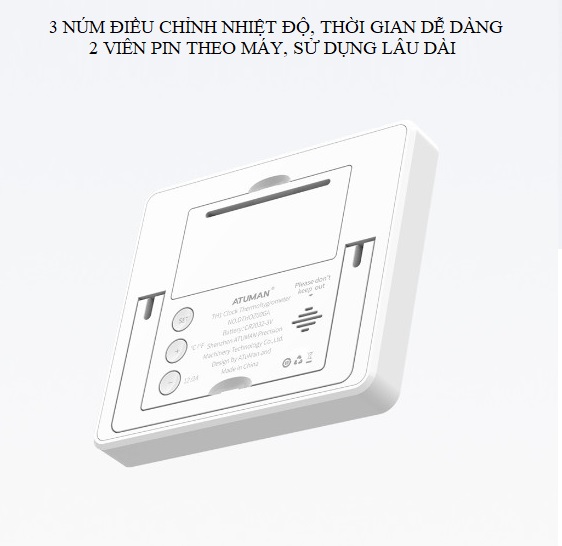 Nhiệt ẩm kế Sothing Duka TH1, đo nhiệt độ, độ ẩm, hiển thị trạng thái, ngày giờ, độ chính xác cao, màn hình LCD 3,67inch