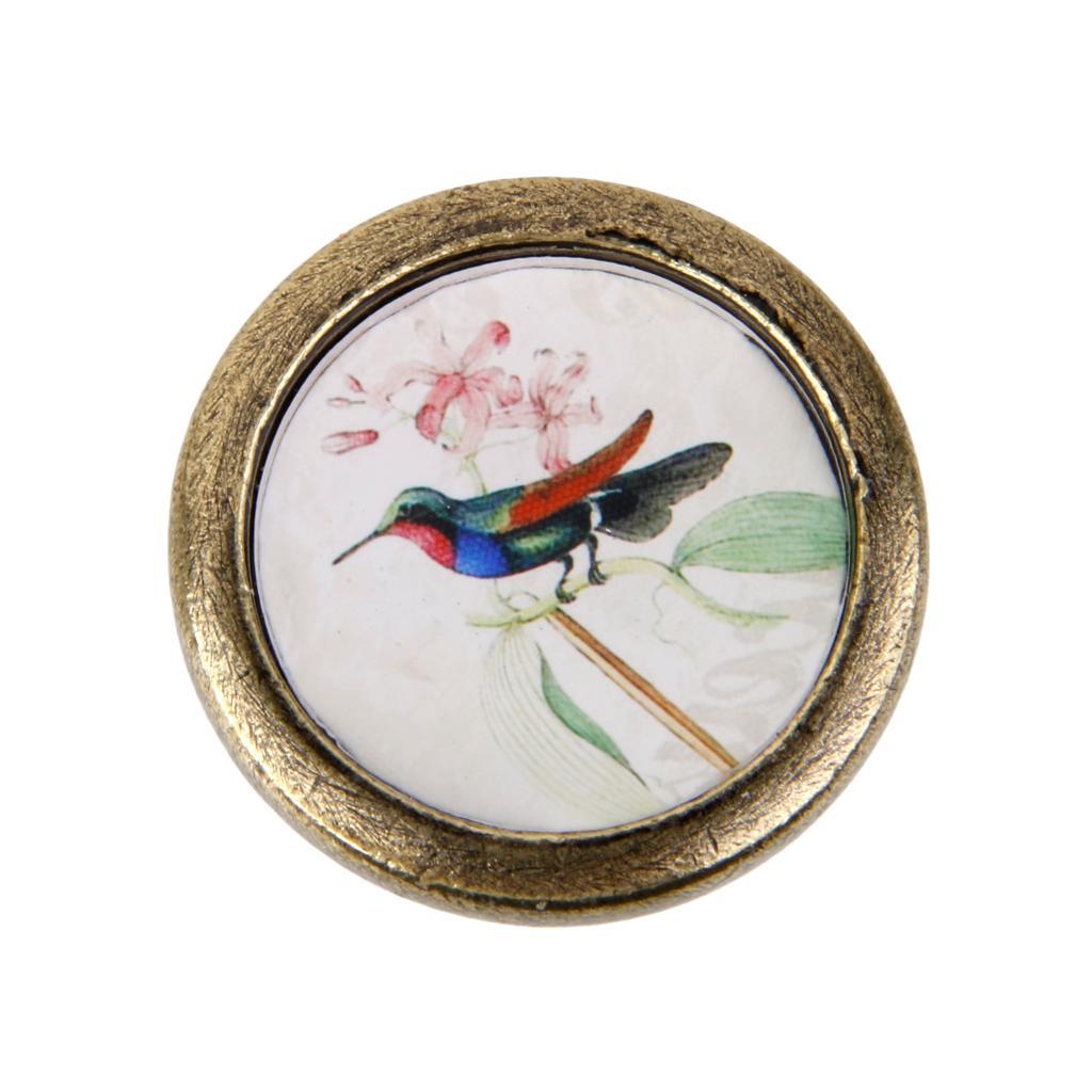 6xAssorted Vintage Brass Wardrobe Cabinet Door Cupboard Drawer Handle Knob 14