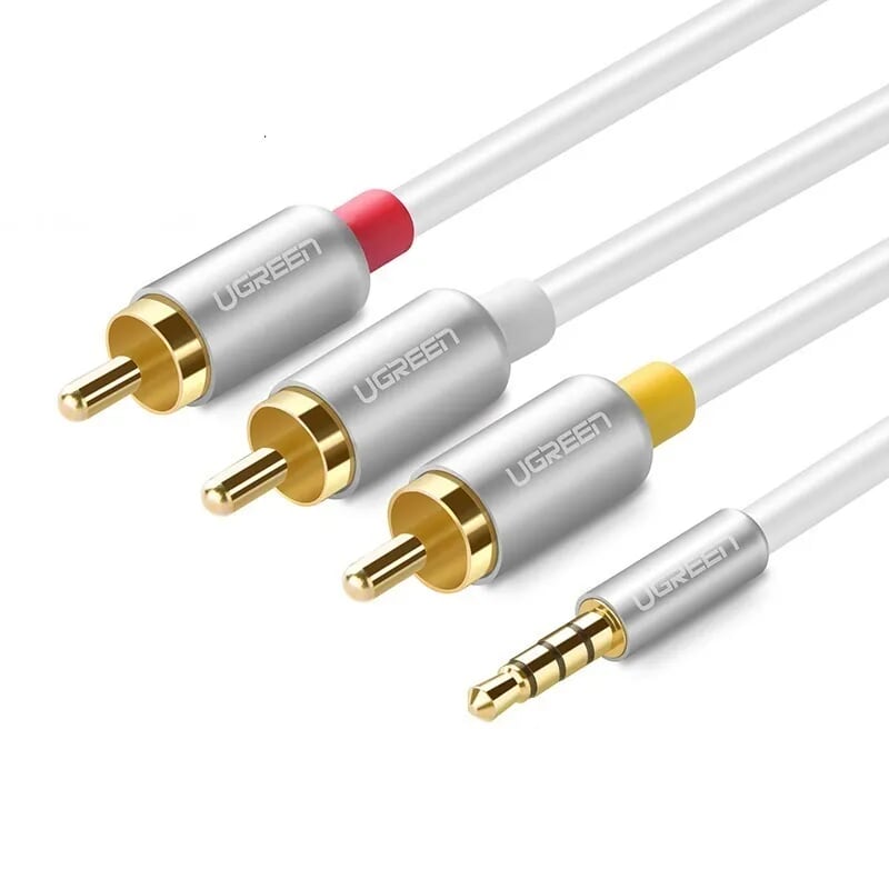 UGREEN 3.5Mm Ra Av Cáp Màu Trắng 1.5M Av138-20895
