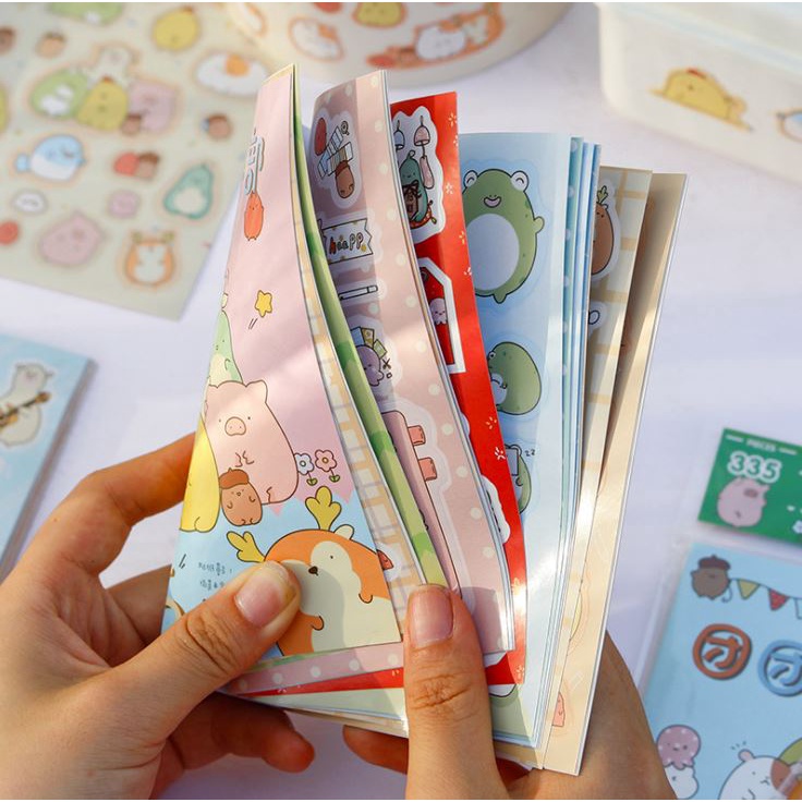 Sổ Tay Sticker Nhãn Dán Trang Trí Nhật Ký Kế Hoạch Kawaii Nhật Bản V2