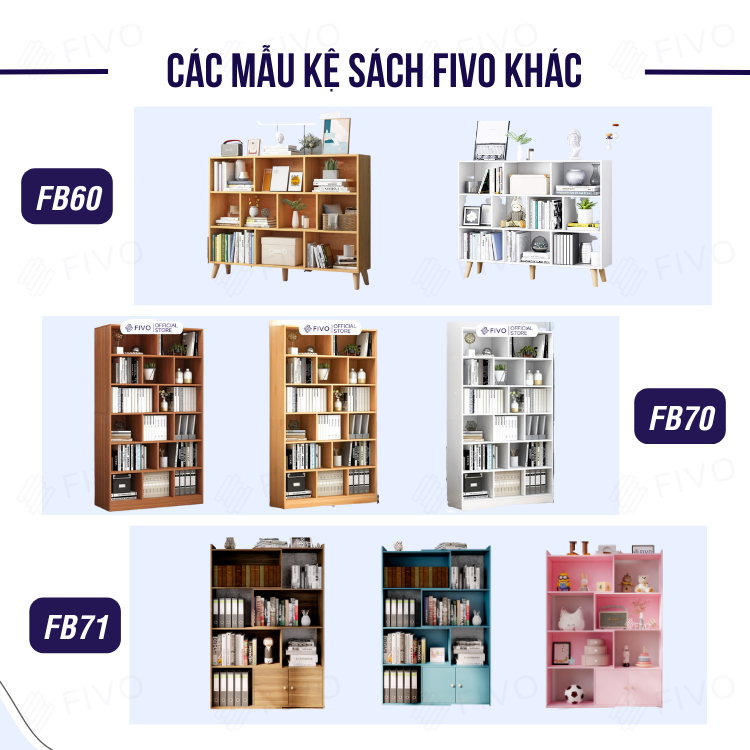 Kệ Trang Trí Thông Minh FIVO FB72, Thiết Kế Hiện Đại 2IN1 Đóng Mở Tùy Thích, Tiết Kiệm Diện Tích - 3 Tầng