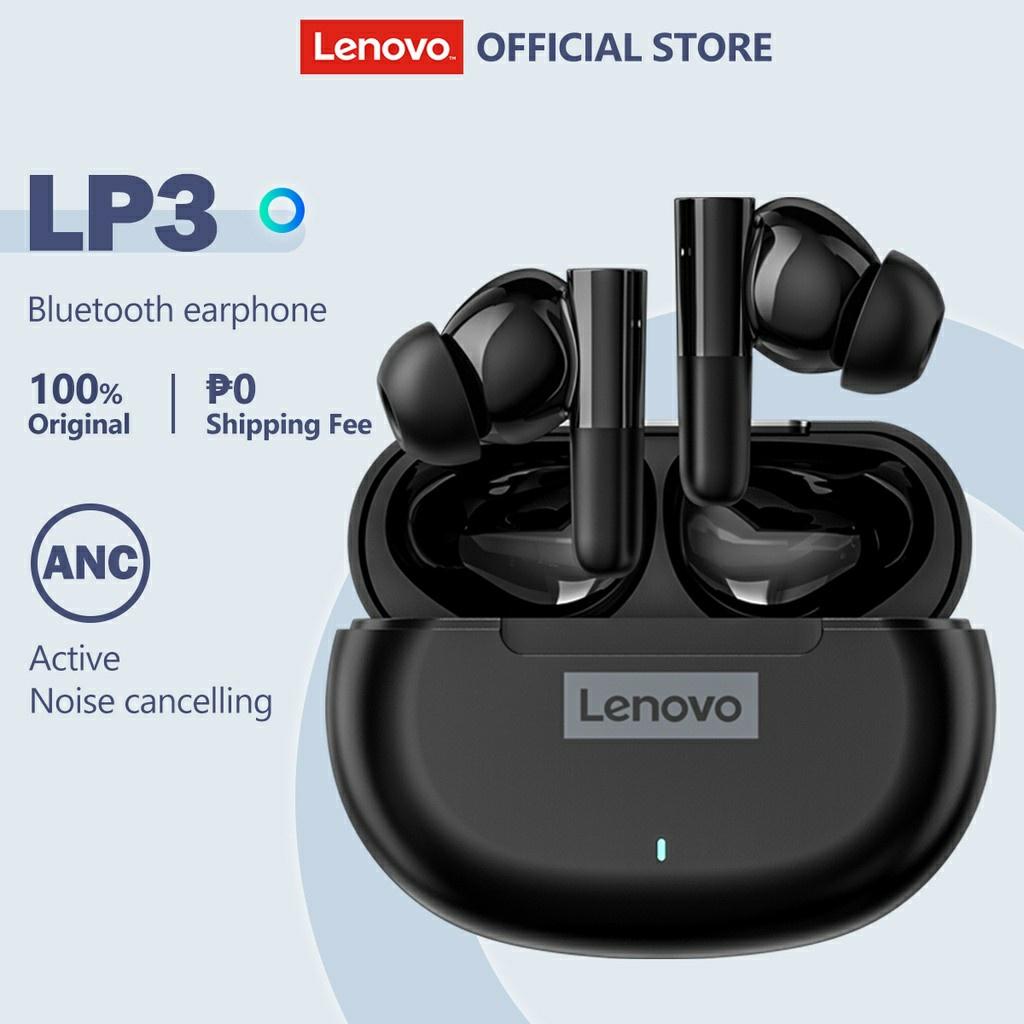 Tai Nghe Nhét Tai Không Dây Lenovo LP3 TWS Bluetooth 5.2 Kèm Mic Phong Cách Thể Thao-Hàng chính hãng