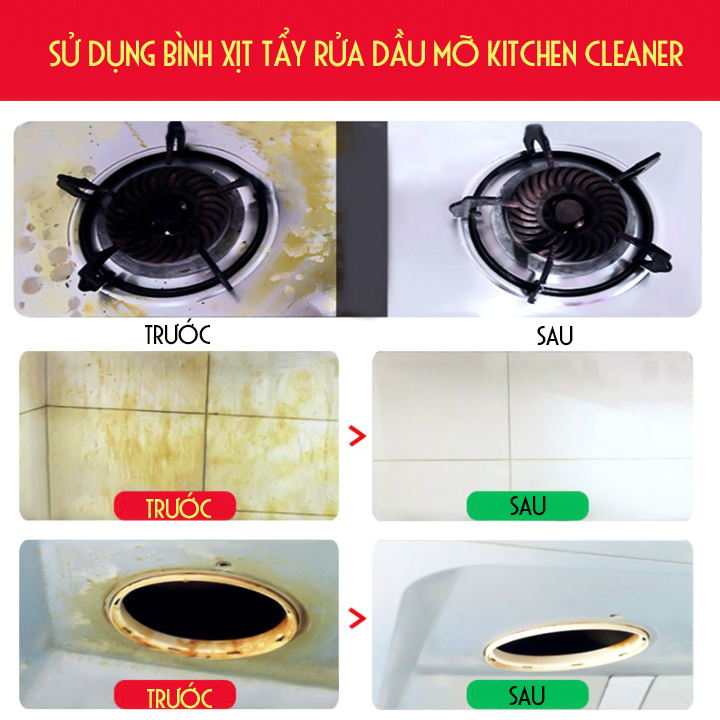 BÌNH XỊT TẨY RỬA DẦU MỠ NHÀ BẾP KITCHEN CLEANER 500ml