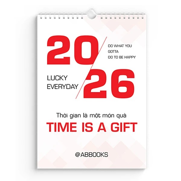 [ Giao Mẫu Ngẫu Nhiên] Lịch Treo Tường 2026 - Thời Gian Là Một Món Quà - ABBOOKS