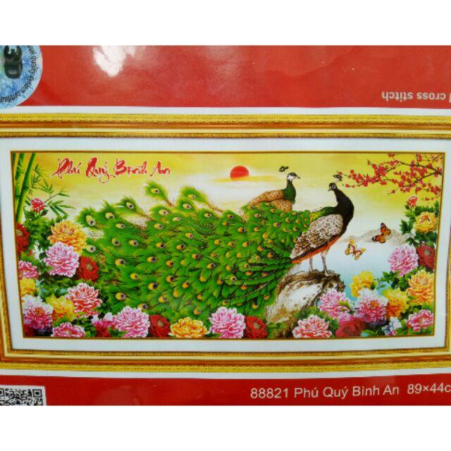 Tranh thêu 3d công 88821