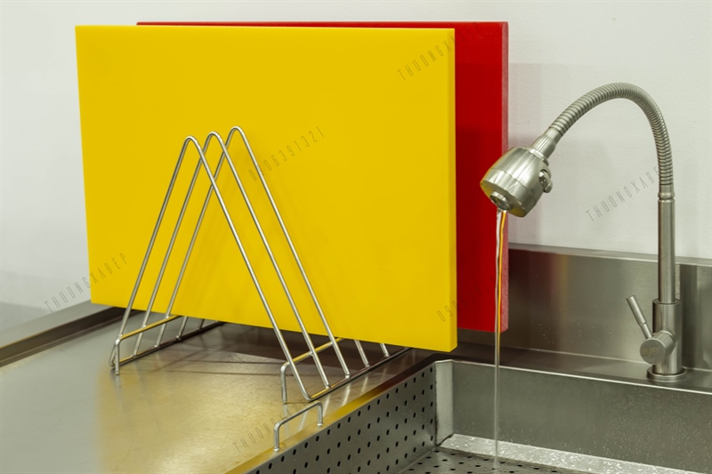 Kệ Inox Để Thớt - Nắp Nồi Tiện Dụng 27cm x 27cm x 25cm