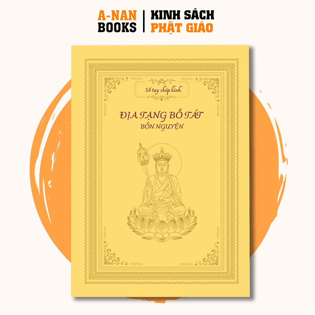 Sách - Combo Vở Sổ Chép Kinh Địa Tạng in mờ cao cấp và Bộ Tranh Họa Vẽ Chư Phật Bồ Tát
