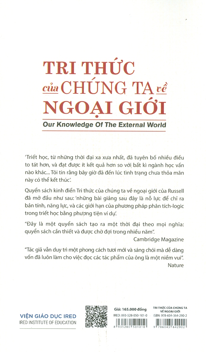 Sách IRED Books - Tri Thức Của Chúng Ta Về Ngoại Giới