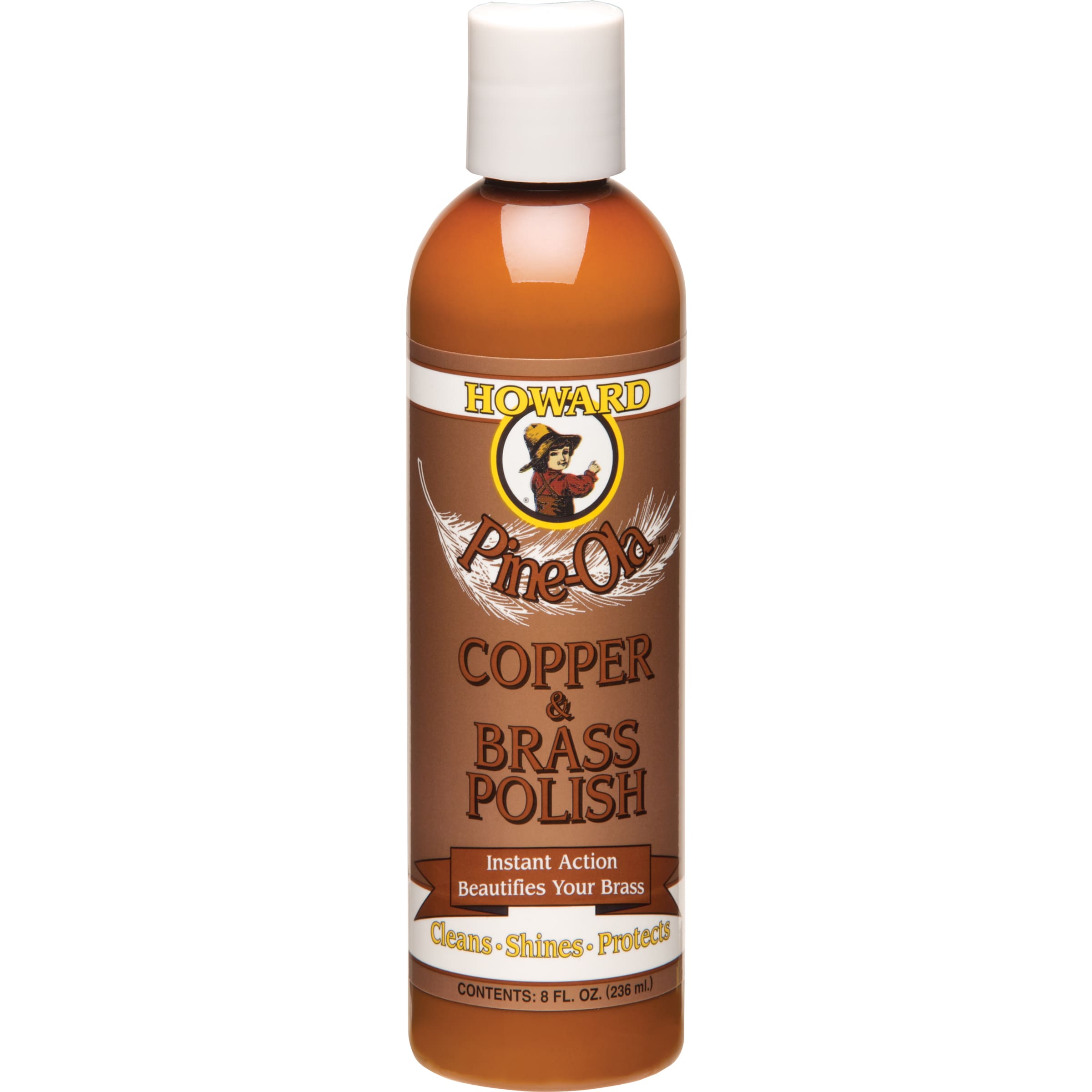 Dung dịch lau bóng đồ dùng bằng đồng thau inox Howard Pine-Ola Copper & Brass Polish CB0008 236ml