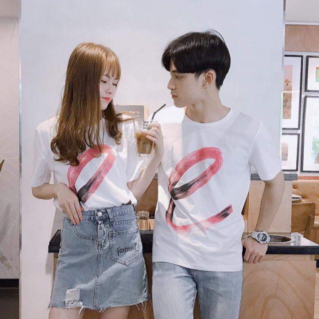 Áo đôi chữ e hàng loại 1