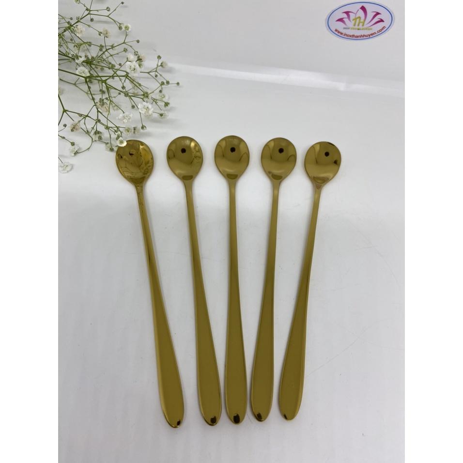 Muỗng Inox 304 Jade Moutain Mạ Vàng Cao Cấp Hình Thức Sang Trọng Bắt Mắt