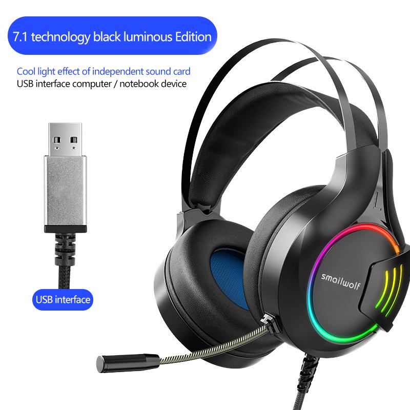 Pro Tai Nghe Led Âm Thanh Vòm Stereo Có Dây Game Thủ Tai Nghe Có Micro Cho Máy Tính Bass PC Chơi Game Quà Tặng