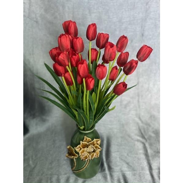 Cành hoa tulip 3 bông đủ màu