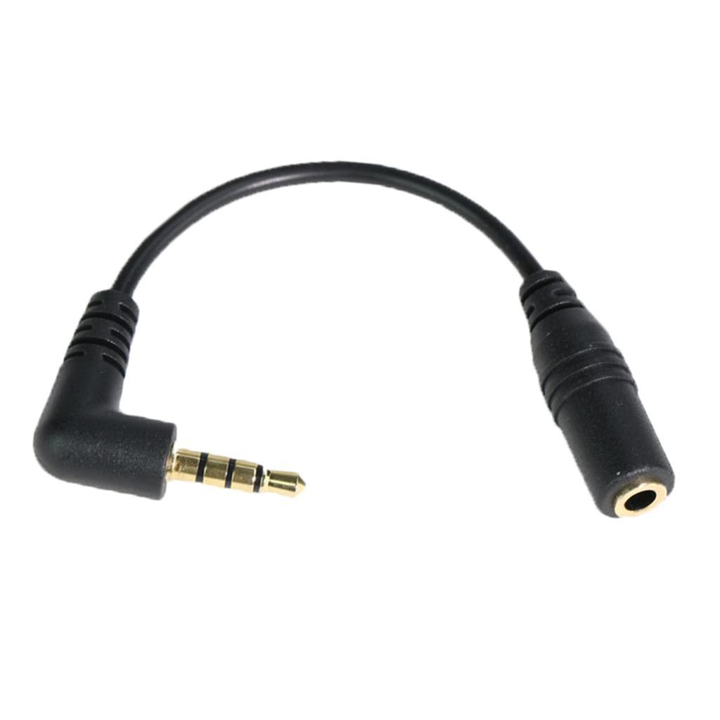 TRS 3.5mm Female Plug to Male Adapter Audio Cable 3.94inch