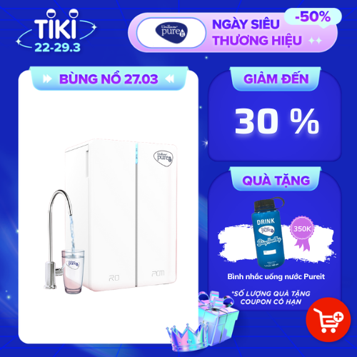 Máy lọc nước Pureit Tanka Âm tủ bếp với Công suất RO 5,000L , Hàng chính hãng