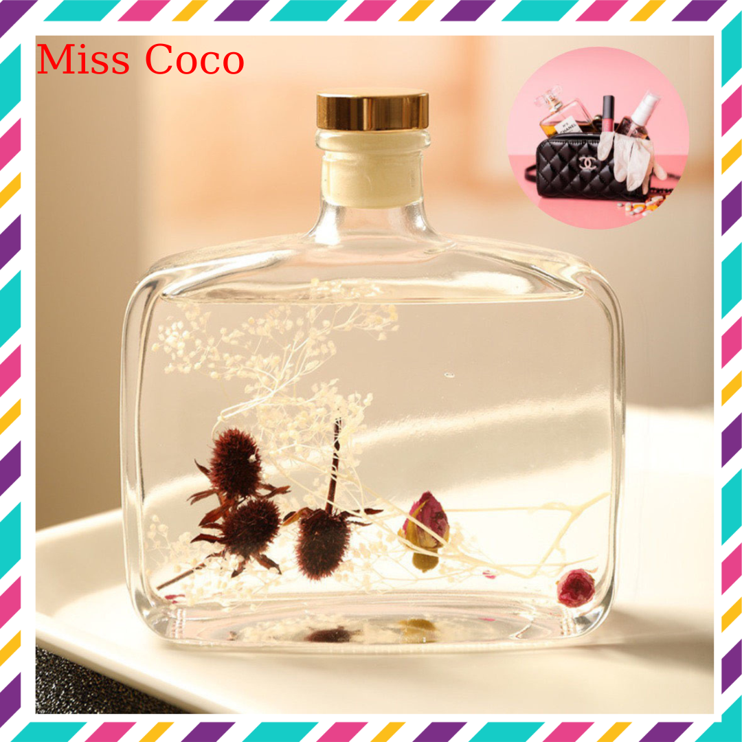 Tinh Dầu Nước Hoa Thơm Phòng Miss coco - Mùi Hương Tạo Không Gian Thơm Phòng Có Que Gỗ Lọ Tự Khuếch Tán Loại 100ml