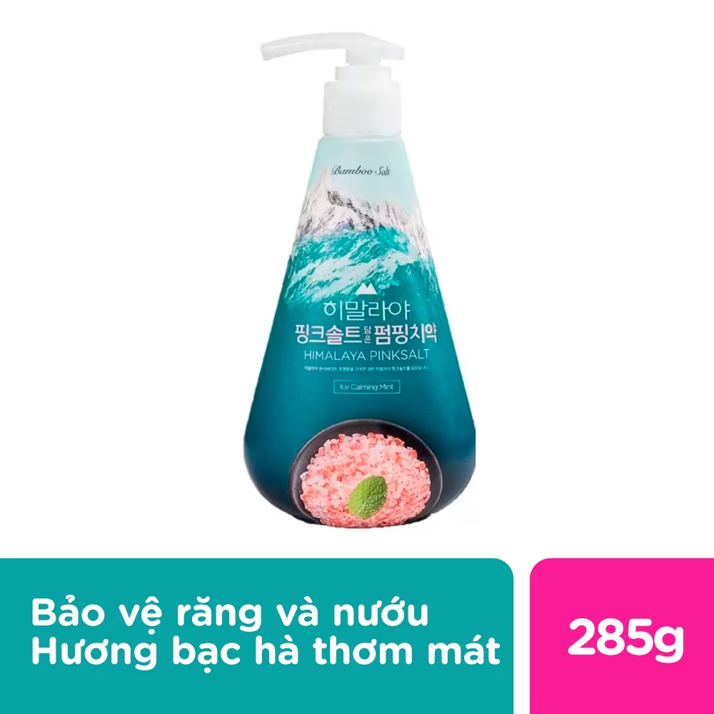 Kem Đánh Răng Pumping Muối Hồng Himalaya Bạc Hà Mát Dịu 285g