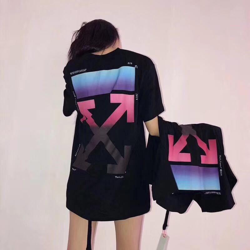 Áo Thun Nam Nữ Sọc OW Tay Lỡ Oversize Unisex