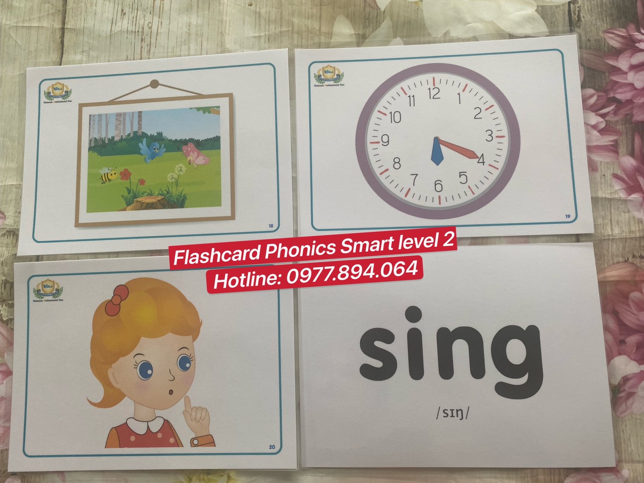 FLASHCARDS TIẾNG ANH SMART PHONICS 2 (93 thẻ) - giáo cụ cần thiết trong dạy học